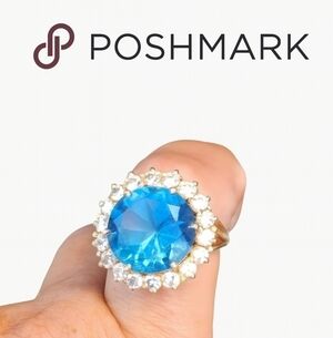 VTG‎ 70's blue topaz beauty 7.5